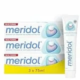 meridol Zahnpasta 3x75ml - Zahncreme bekämpft Zahnfleischentzündungen, antibakterieller Effekt