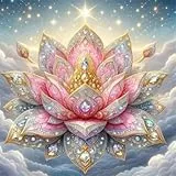 Huacan Diamond Painting Mandala Eckige Steine Erwachsene AB Diamant Paintings Bilder Voll Drill Lotusblume Malerei für Home Wall Decor Bild Größe 30x30cm