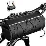 GXCROR Fahrrad Lenkertasche Vordertasche-Rahmentasche Fahrrad mit Schultergurt- Bikepacking Oberrohrtasche [2,4 Liter] 100% Wasserdicht-Fahrradzubehör für Mountainbike und Rennrad