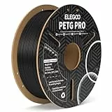 ELEGOO PETG PRO Filament 1,75 mm Schwarz 1 KG, Starkes Zähigkeitsfilament Filament-3D-Druckmaterialien, Maßgenauigkeit +/- 0,02 mm, 1 kg Pappspule (2,2 lbs) für die Meisten 3D Printer