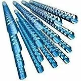 GBC Kunststoff-Binderücken (21 Ringe, 65 Blatt, A4, 10 mm) 100 Stück blau