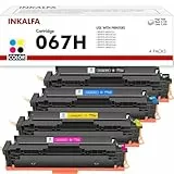 067H Toner Kompatible Tonerkartusche Als Ersatz für Canon 067H 067 für Canon i-SENSYS MF655CDW Toner MF657CDW LBP631CW LBP633CDW MF651CW (Schwarz Cyan Gelb Magenta, 4er-Pack)