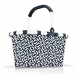 reisenthel carrybag in Signature Navy – Stabiler Einkaufskorb mit viel Stauraum und praktischer Innentasche – Elegantes und wasserabweisendes Design