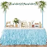 Fiita Verstellbarer Tischständer mit Klemmen 120 cm -250 cm Länge, Metall, verzierter Blumen-Tischbogen für Hochzeit, Party-Dekoration Bogen Geburtstagsfeier Jubiläum Weihnachtsdekoration Zubehör