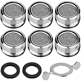 6 Stück M24 Wasserfilter Wasserhahn,Strahlregler Wasserhahn Aufsatz Küche mit Innengewinde,Perlatoren für Bad, Küche Wasserhähne