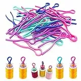 100 Stück Spulenhalter Spulenfadenhalter, Spulen Faden Spule Klemmen Bobbin Buddies Nähmaschine Zubehör zum Halten von Halten Spule Faden Schwänze Unter Kontrolle Halter für Garnspulen