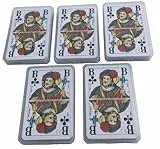 Generisch 5 Skat Karten Spiele Französisches Bild mit Großen Eckzeichen Jumbo Index in PVC Etui