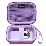 XANAD Digitalkameratasche für Camkory / Kodak / Lecran / Fleafer / Qumcou / Roqioo Digitalkamera, USB-Kabel und SD-Karte (lila), Innenmaße: 11,7 x 8,9 x 4,3 cm