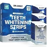 DRDENT Professional Teeth Whitening Strips – Packung mit 44 Streifen – 22 Behandlungsset – sicher für Enamel – nicht empfindliche Zähne – Whitening ohne Harm + Mundöffner enthalten
