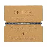 KELITCH Damen Armband Dünne Band Armreif Beaded Miyuki Armband Stapelbare Handgelenk Band Modeschmuck Set für Damen
