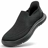 ODCKOI Sneaker Herren Hands Free Slip on Schuhe Herren Bequeme Ohne Schnürsenkel Turnschuhe Casual Gym Joggingschuhe Schwarz 46