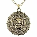 W WIDMANN MILANO Party Fashion 46747 - Halskette mit Totenkopfkompass, Schmuck, Halsband, Pirat, Karneval, Mottoparty