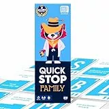 ATM Gaming QuickStop - Das Buchstaben-Duell - Familien-Edition - Kartenspiel für Kinder und Familien - Schnell und Verrückt - 2 bis 7 Spieler - Kartenspiel ab 7 Jahren - Familienspiel
