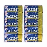 Falim Kaugummi Damla Sakız Geschmack – 2 x 20er-Pack mit je 5 Stück – zuckerfrei & zahnschonend – Mastix-Aroma – blau-gold – türkischer Kaugummi ohne Zucker für frischen Atem & langes Kauerlebnis