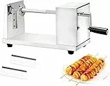 Spiralschneider Kartoffelschneider, Spiralschneider Edelstahl Kartoffel Twister, Spirale Edelstahl Kartoffel Geeignet für Kartoffeln Tornado Gurken Karotten Pommes Frites