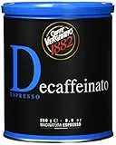 Caffè Vergnano 1882 Kaffee Dose 100% Arabica gemahlen Entkoffeiniert - 2 Packungen mit 250 g