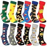Stynice 12 Paar Bunt Socken Herren 43-46 - Baumwolle Herrensocken Happy Socks Herren 43-46 - Lustige Socken mit Motiv Verrückte Witzige Coole als Christmas Geschenke für Männer