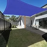 Ankuka Sonnensegel Wasserdicht 3x4m Marineblau Sonnensegel Rechteckig mit Seile Sonnensegel Balkon 98% UV Schutz Geeignet für Garten Terrasse und Camping