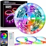 SINWE Led Strip,20M RGB Led Streifen,Smart Lights,Led Leiste mit Fernbedienung und APP, Musik Sync,Timer-Einstellung für Gaming Zimmer, Room, Küche, Zuhause Partei