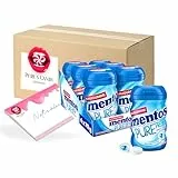 18,85€ inkl. USt (45,02€/kg) Mentos Pure Fresh Mint Kaugummi (6 x 70g) zuckerfreie Chewing Gum Dragees & flüssiger Füllung von Pere's Candy mit Geschenk notepad - Bundle
