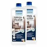 CLEANmaxx Teppichshampoo – ideal als Teppichreiniger & Polsterreiniger | Teppichreiniger Mittel – auch als Reiniger für Waschsauger & Foam Cleaner | geeignet für Sofa, Auto, Teppich, Polster etc.
