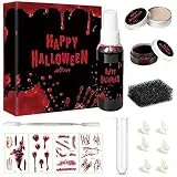 Halloween Make-Up Für Spezialeffekte Erstellen Fake Blut Modellierung Narbe Wachs Stiple-Schwämme Spatel Werkzeug