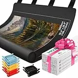 MOZOOSON Puzzlematte 2000 Teile, 80x120 cm, Premium Gummi-Material, Patentiertes Aufbewahrungssystem, Bessere Organisation, Tragbare Puzzle Matte mit 8 Sortierschalen, Geschenkverpackung