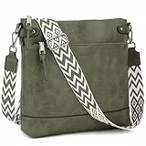 TANTOMI Umhängetasche Damen, Handtasche Damen Mittelgroß Schultertasche Tasche Damen PU Leder Mittelgroß mit 6 Kartenfächern