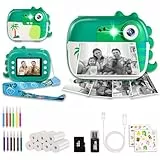 ARNSSIEN Sofortbildkamera Kinder,2.4' KinderKamera Sofortbildkamera mit 7 Rollen Druckpapier,1080P HD Digitalkamera Weihnachten Geburtstag Festival Geschenk für Jungen und Mädchen 3-12 Jahre,M3