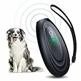 Queenmew Bubbacare Anti Bell Gerät Hunde, 16.4 Fuß Lange Reichweite Antibell Ultraschall Gerät, Tragbare Wiederaufladbares Antibell für Hunde, Hundetraining und Verhaltenskorrektur