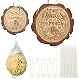 SUNYOK Geschenke für Bester Opa Meisenknödelhalter Opas Piepshow zum Aufhängen lustige Geschenkidee Opa Geburtstag Holz Vogelfutterhaus Vogel Futterspender für Wildvögel Garten Balkon