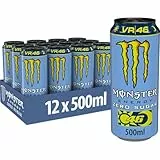 Monster Energy® VR 46 aka. The Doctor Zero Sugar - koffeinhaltiger Energy-Drink mit prickelndem Zitrus-Geschmack - full Flavour, zero Zucker - in praktischen Einweg Dosen (12 x 500 ml)