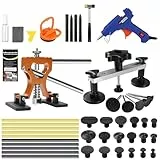 PDR Dellen Reparaturset Auto, Lackfreies Ausbeulwerkzeug Set Zahnzieher,Saugnapf und Werkzeug für Karosserie, ideal für mittelgroße & kleine Dellen, Hagelschäden und Beulen