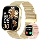 Smartwatch Damen mit Telefonfunktion 1,85' Zoll Touchscreen Fitness Tracker 120+ Sportmodi IP68 Wasserdicht Fitnessuhr mit Herzfrequenz SpO2 Schlafmonitor Schrittzähler Smart Watch für iOS Android