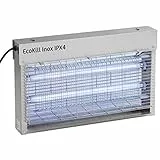 Kerbl 299935 Elektrische Fliegenvernichter EcoKill Inox, IP X 4, 2 x 15 W, 250 ml (1er Pack)