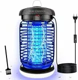 seenlast Insektenvernichter elektrisch, Mückenlampe 4200V Fliegenfalle mit 15W UV + 9W LED Mückenfalle elektrisch, IPX4 wasserdicht, Mückenabwehr für drinnen/draußen (3m Kabel)