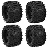 VGEBY 4Pcs Truck Wheels, RC Car Wheels Reifen Fit für ZD Racing Large Foot 1/8 Modellauto 170x103mm
