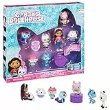Gabby‘s Dollhouse, Figuren Geschenkset, Gabby mit 6 Katzenfiguren und 1 Cat Delivery Überraschungsbox, geeignet für Kinder ab 3 Jahren