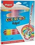 Maped 832824 - Radierbare Drei-Kant-Buntstifte, Farbstifte COLOUR'PEPS OOPS - 24x Stifte, 1 Stück (24er Pack)
