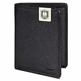 REDOLZ Leder-Geldbörse Hochformat | RFID-Schutz & 8 Kartenfächer | Geldbeutel Maße 9,5 x 2,5 x 12 cm für Männer & Frauen