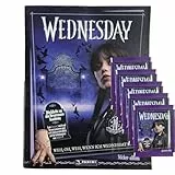 Wednesday 2 Stickerkollektion | Stickeralbum + 5 Stickertüten à 5 Stickern | Sammel-Set 2025 – Deutsche Ausgabe