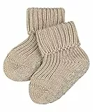 FALKE Unisex Baby Stoppersocken Catspads Cotton B Hp Baumwolle rutschhemmende Noppen 1 Paar, Beige Sand Melange 4650, 74-80