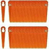 100 Stück Ersatzmesser kompatibel für Stihl PolyCut 2-2 Polycut 3-2 Rasentrimmer FSA 45, Rasentrimmer Messer Ersatzmesser​​, FSA 57, FSE 52, Kunststoffmesser zubehör für Akku Rasentrimmer Stihl