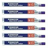Staedtler Mars Micro Carbon 250 Bleistiftminen 0,5 mm 2B 6 Tuben/Packungen (72 Minen) 2B