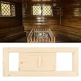 Dioche Vent Sauna Vent Rechteckige Lüftungsgitter aus Holz Eignen Sich für Saunen und Dampfbäder.