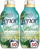Lenor Luftfrisch Weichspüler Landwiese 50 Waschladungen 700ml – Für Wäsche Wie An Der Frischen Luft Getrocknet (Packung mit 2)