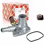 febi bilstein 34957 Thermostatgehäuse mit Temperaturschalter und Dichtung, 1 Stück