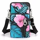 DuoLmi Umhängetasche Damen Klein, Crossbody Tasche für Damen, Nylon Handy Mini-Tasche Kleine Schultertasche Multifunktionale Handytasche, Handytasche zum Umhängen Damen