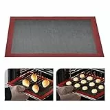KitchenRaku 1 Stück Silikonmatte Backen,Backmatte Silikon Backofen,Stück Antihaft Dauerbackmatte