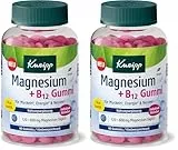 Kneipp Magnesium + B12 Gummies - Citratqualität - Für Muskeln, Energie und Nerven - vegan - 60 Stück (Packung mit 2)